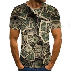 T-Shirt, Masser af Dollas, St. XL